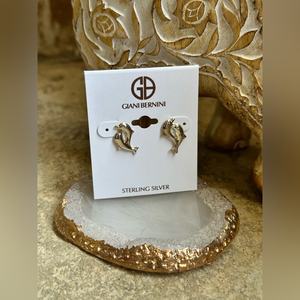 Giani Bernini Sterling Dolphin Stud Earrings